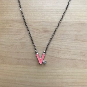 {Disney} Pink “V” necklace